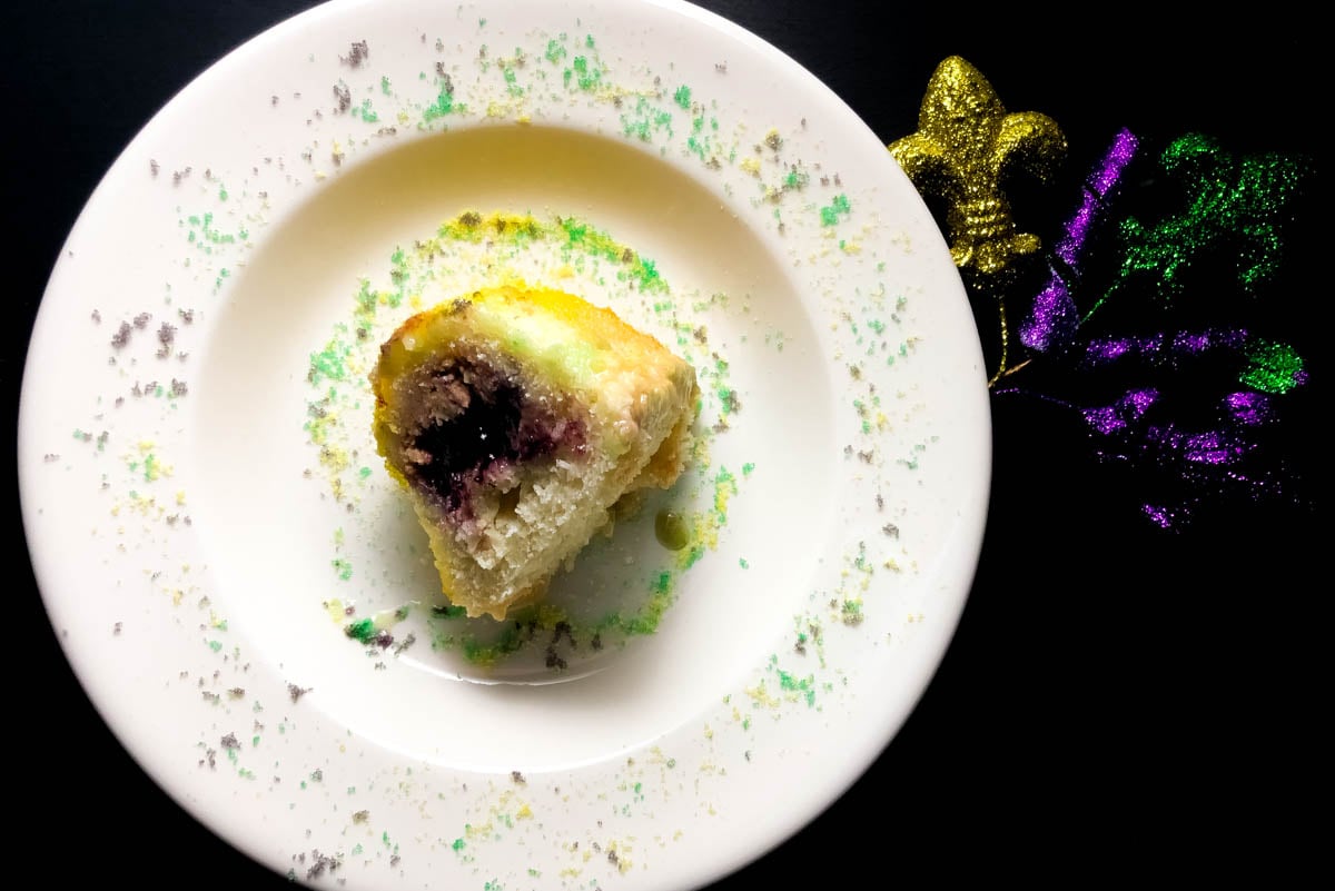Blueberry Cream Cheese Gluten Free King Cake A Sprinkling of Cayenne