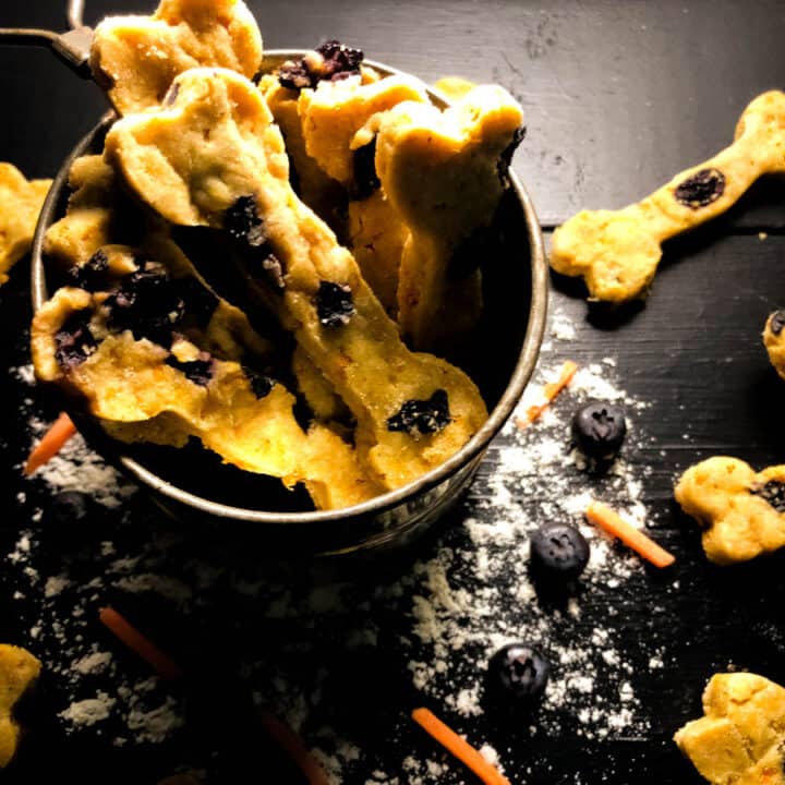 Blueberry Carrot Homemade Gluten Free Dog Treats A Sprinkling of Cayenne