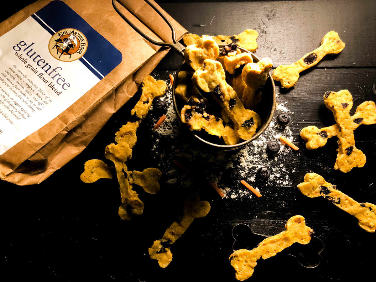 Blueberry Carrot Homemade Gluten Free Dog Treats A Sprinkling of Cayenne