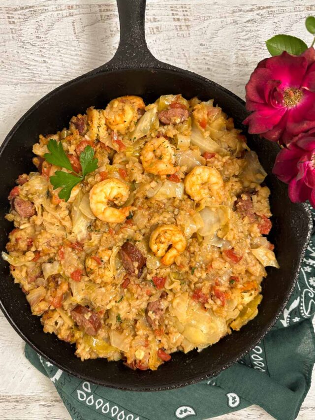 Cabbage Jambalaya A Sprinkling of Cayenne