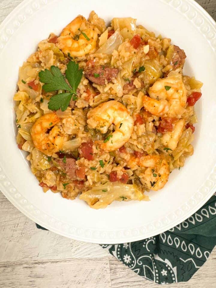 Cabbage Jambalaya A Sprinkling of Cayenne