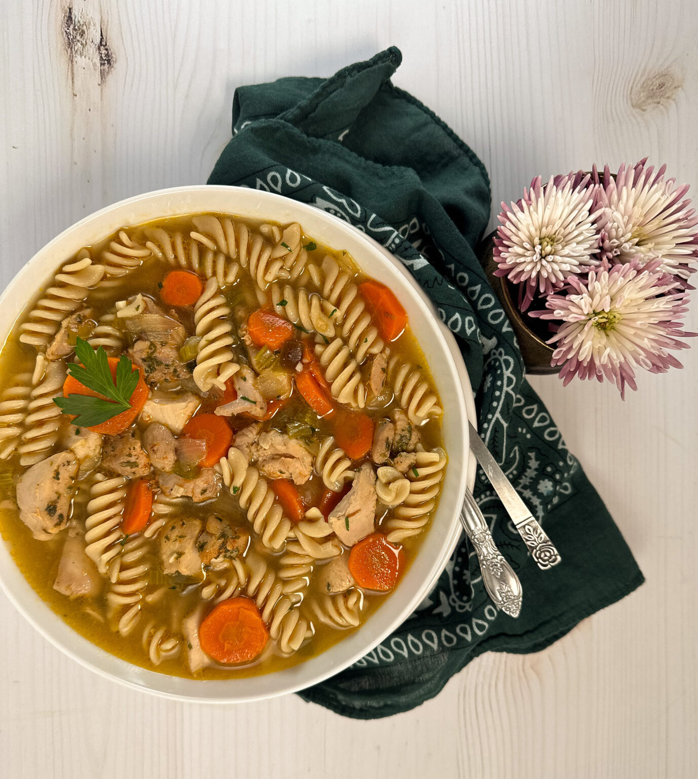 Cajun Chicken Noodle Soup A Sprinkling of Cayenne