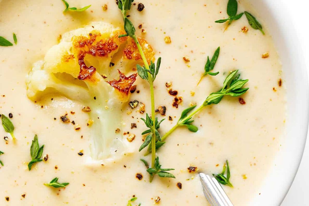 Cauliflower soup from Wholesome Yum. 