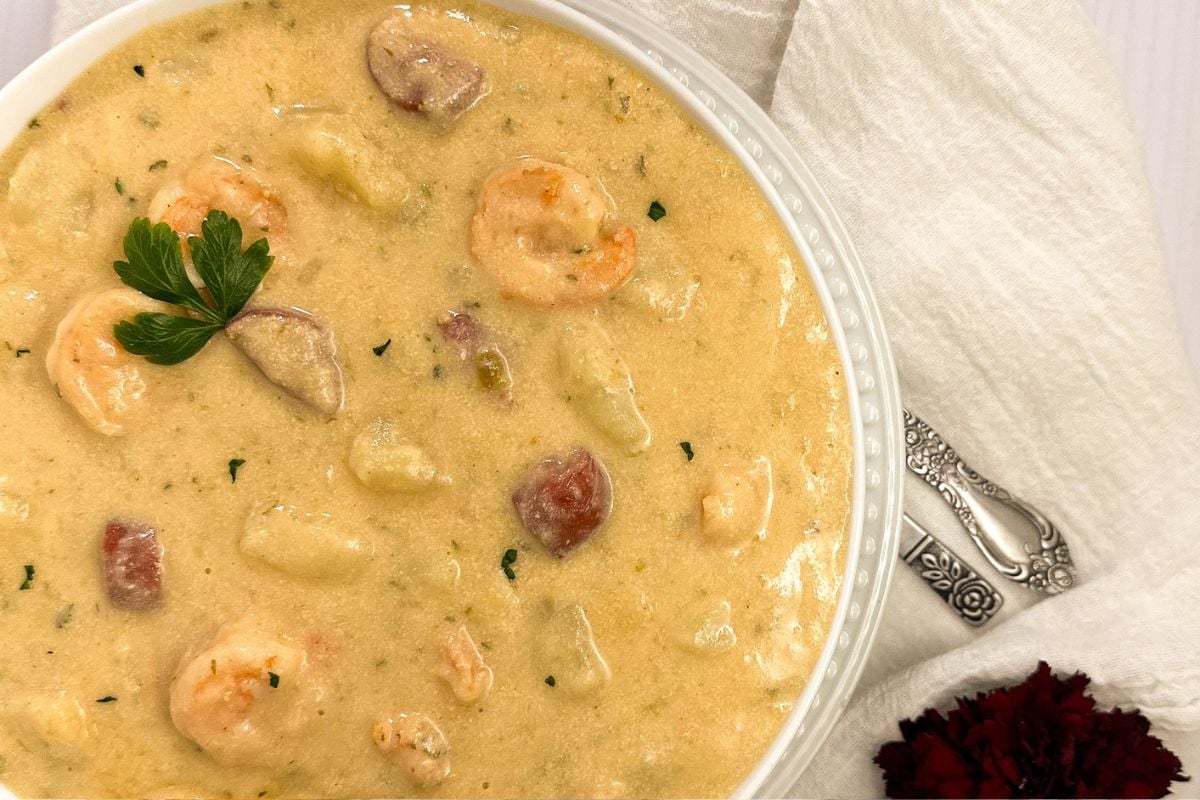 Cajun Potato Soup from A Sprinkling of Cayenne.