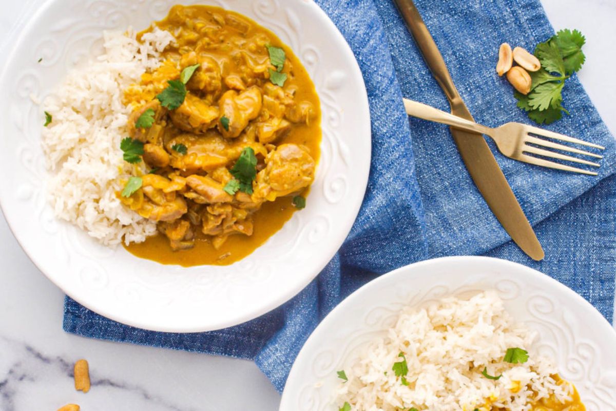 Peanut butter chicken curry from Mae's Menu.