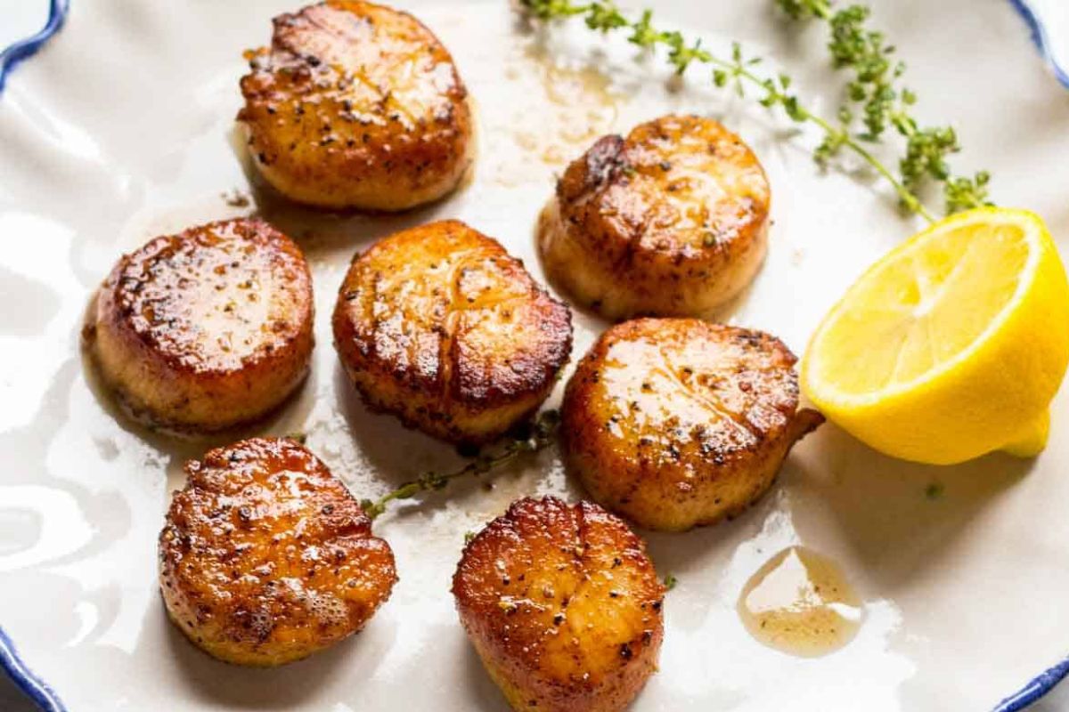 Perfect pan-seared scallops from Coley Cooks.
