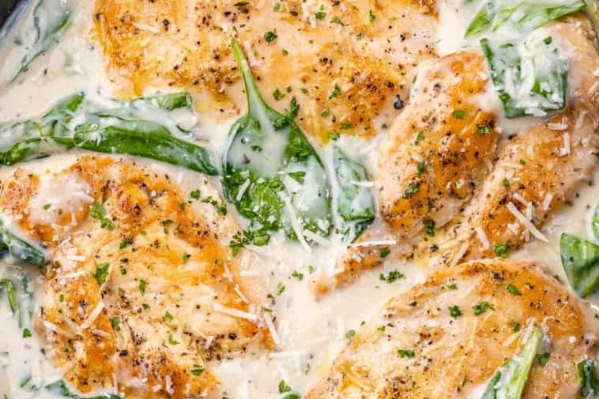 Chicken Florentine from Healthy Fitness Recipes.