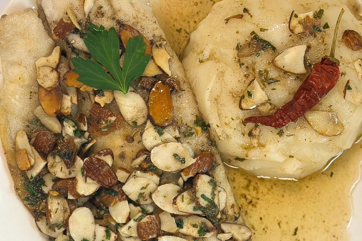 Trout amandine from A Sprinkling of Cayenne.