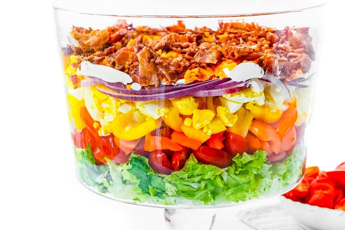 7 Layer Salad from Wholesome Yum.
