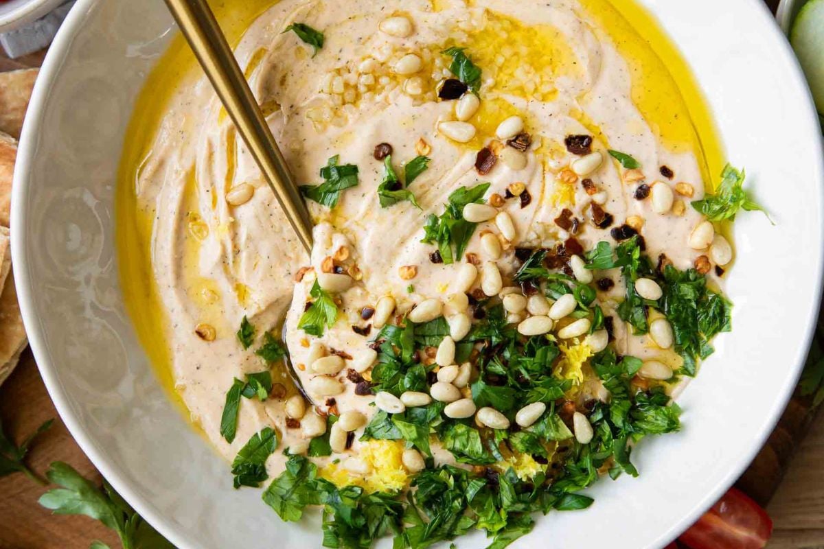 Whipped feta dip from Jar of Lemons.