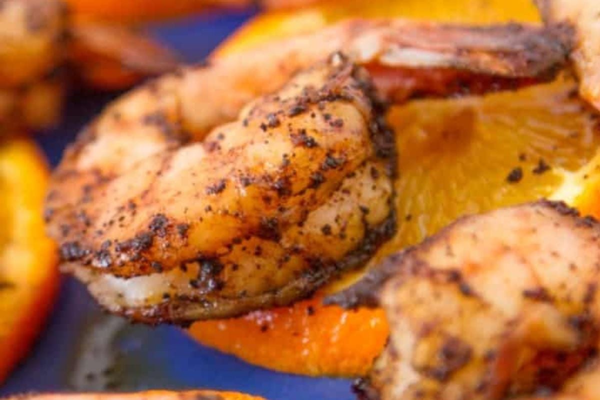 Roasted espresso chipotle shrimp from G-Free Foodie.