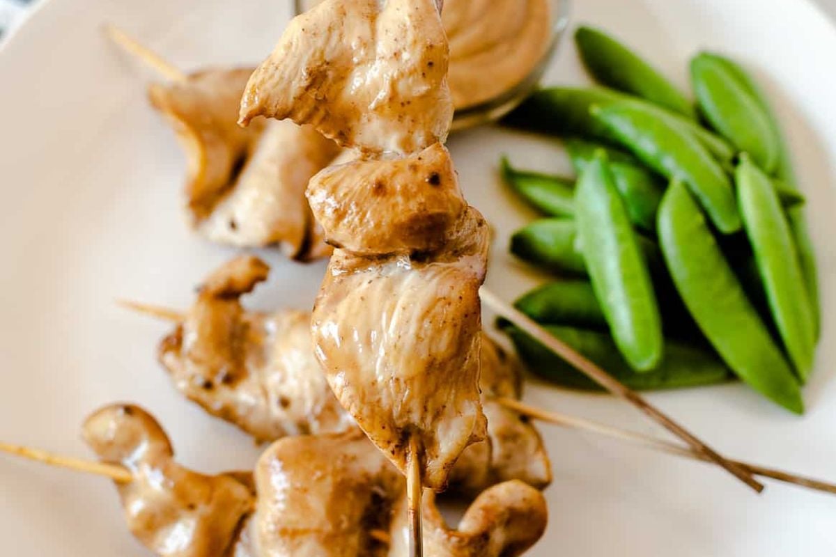 Terriyaki chicken on a stick from Fit Mama Real Food.