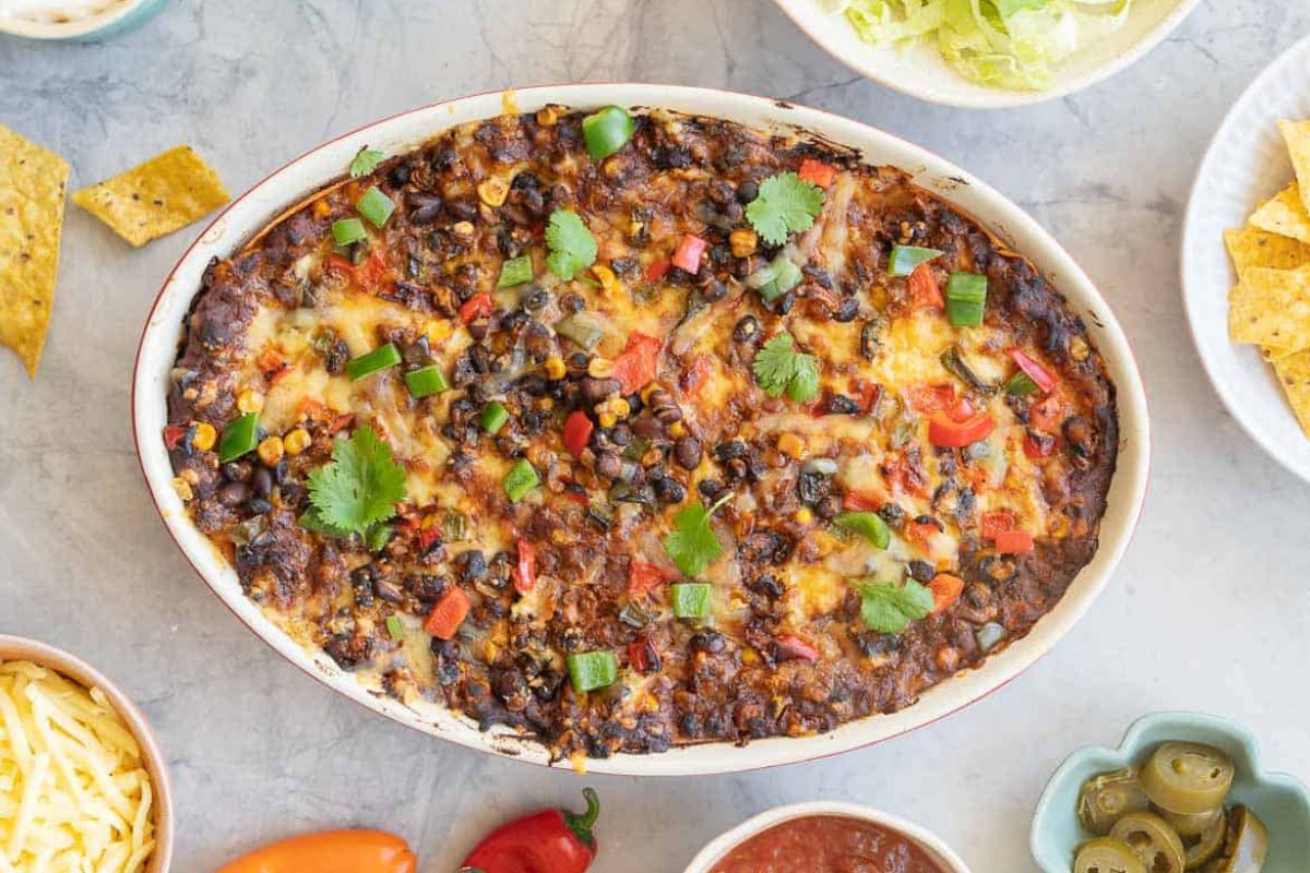 Tortilla casserole by My Kids Lick the Bowl. 