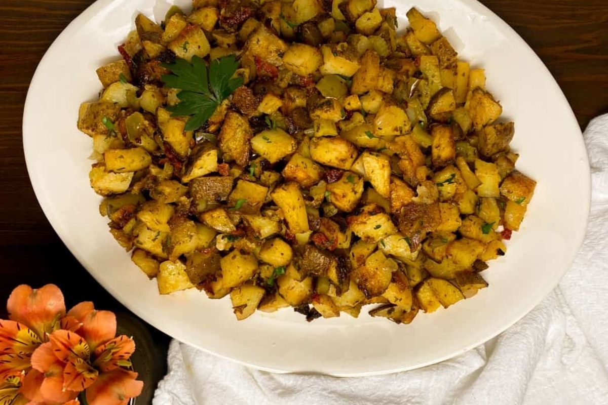 Cajun roasted potatoes.
