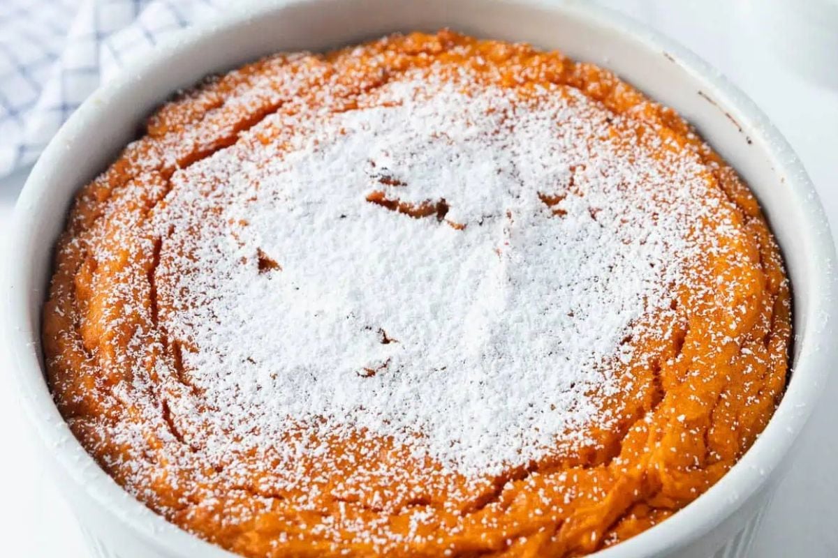 Sweet potato souffle from Mae's Menu.