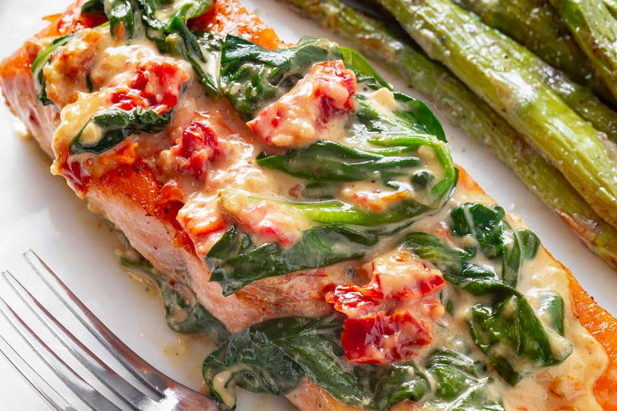 Tuscan salmon from Wholesome Yum.