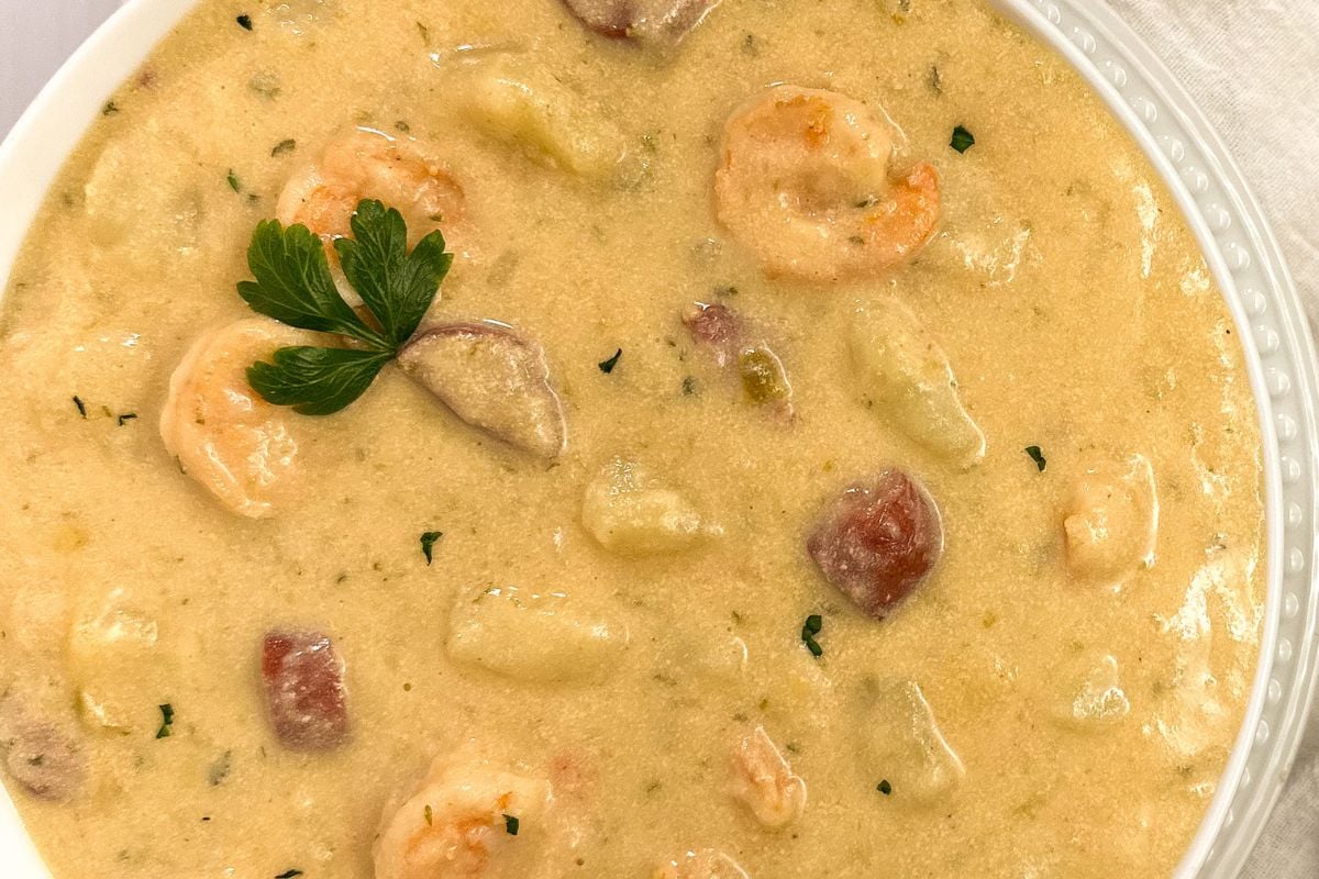 Cajun potato soup.