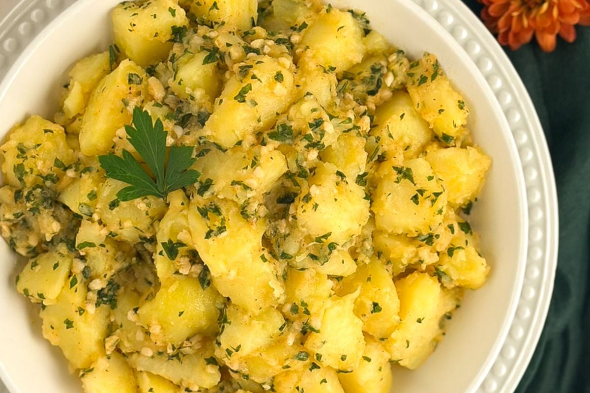 Parsley potatoes.