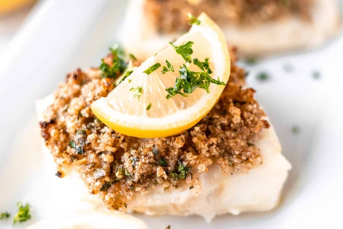 Baked cod with panko from Delicious Little Bites.